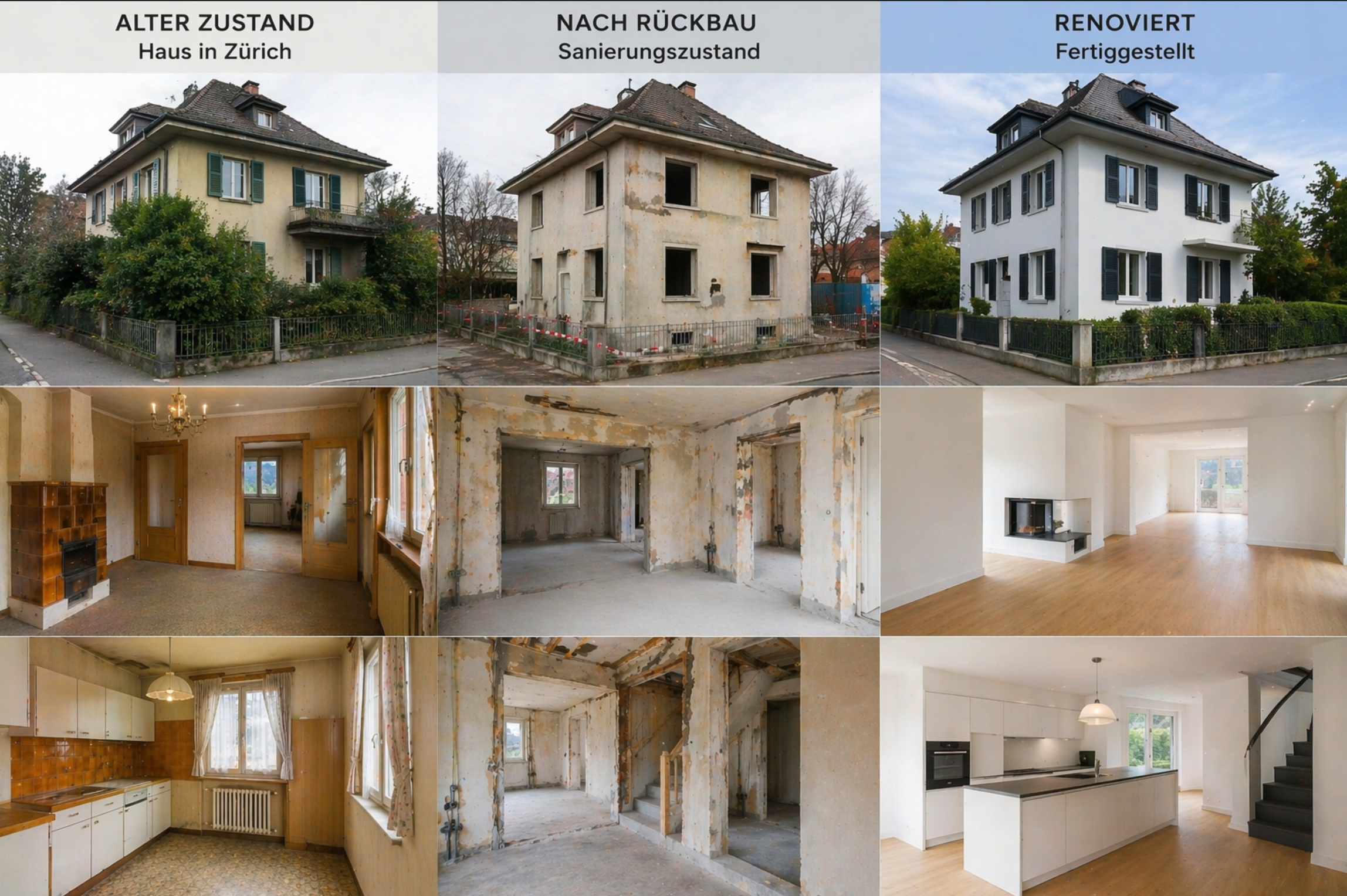 Haus Rückbau / Sanierung / Renoviert